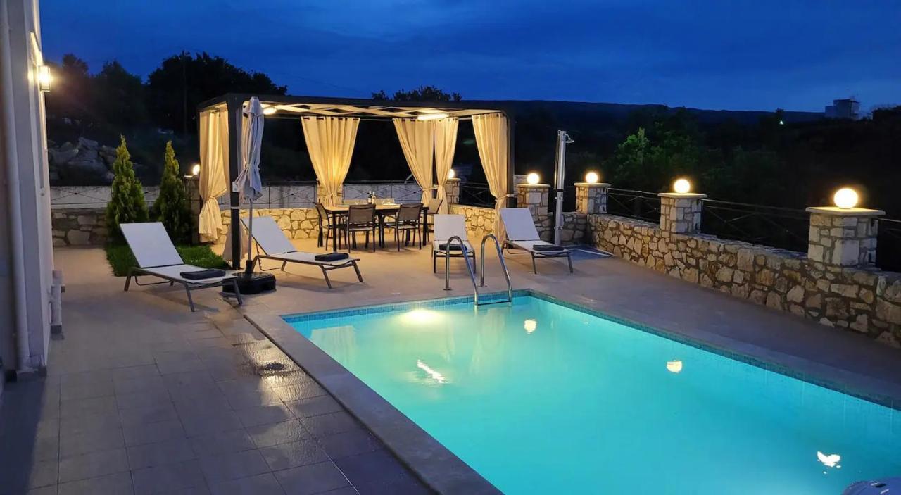 Natural View Villa With Private Pool Skouloúfia 외부 사진
