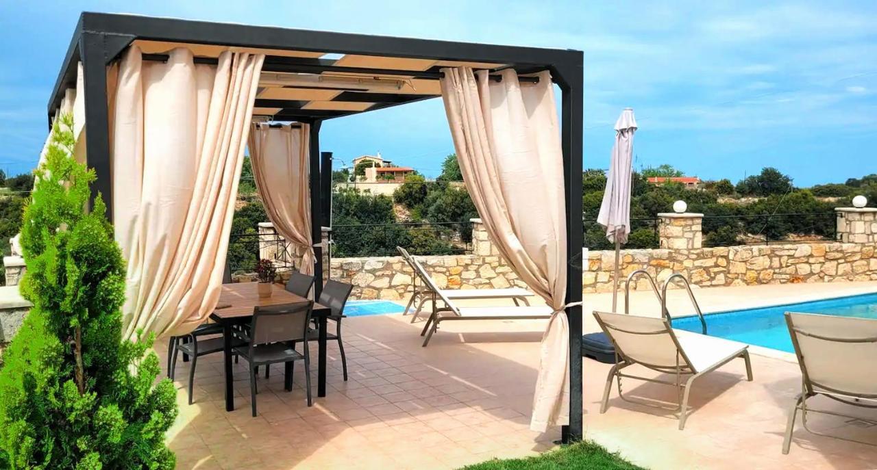 Natural View Villa With Private Pool Skouloúfia 외부 사진