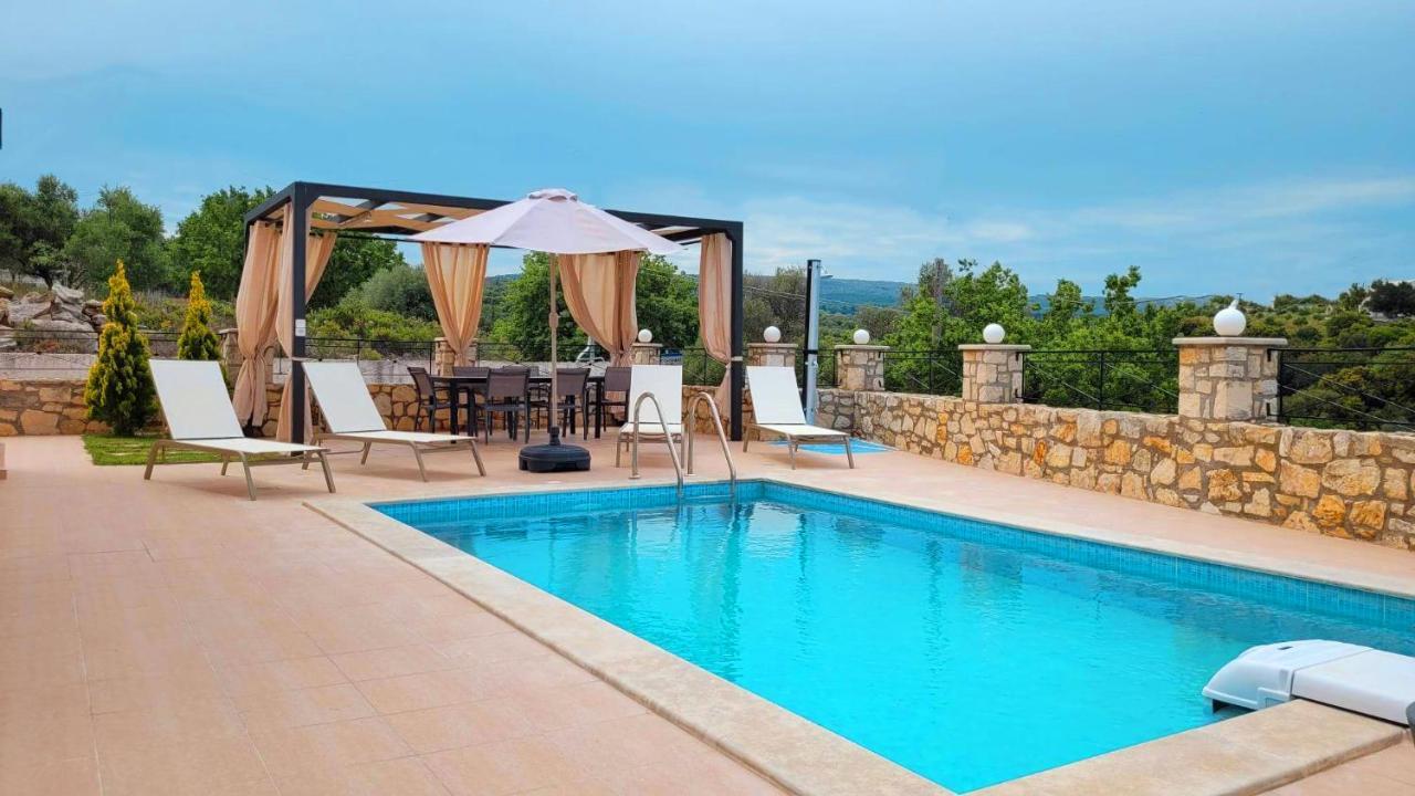 Natural View Villa With Private Pool Skouloúfia 외부 사진